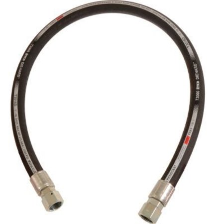 ALLIANCE HOSE & RUBBER CO Ryco Hydraulic Hose Assembly, 1 In. x 18 In. 3000 PSI, F+F JIC, Isobaric Braid T3016D-018-20402040-2121